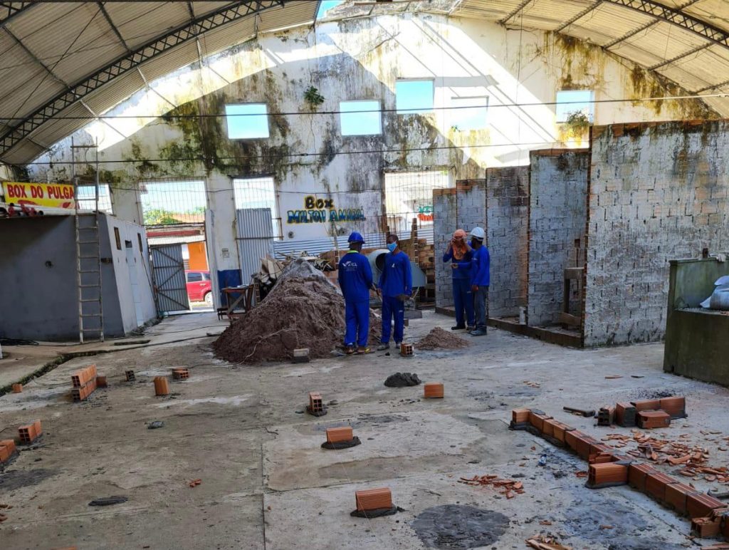 A Prefeitura de Belém, por meio da Secretaria Municipal de Urbanismo (Seurb), retomou as obras do Mercado Municipal da Vila de Mosqueiro, que ficaram inacabadas na gestão passada.