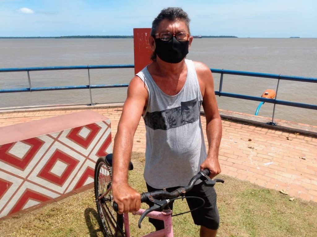 Orlando Paixão mora em Icoaraci há 30 anos. e vê com otimismo a renovação da orla.