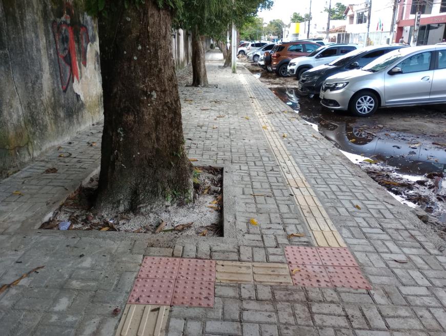 A Secretaria Municipal de Urbanismo (Seurb) fez a modernização das calçadas no entorno do Instituto Federal do Pará (IFPA), no bairro do Marco.