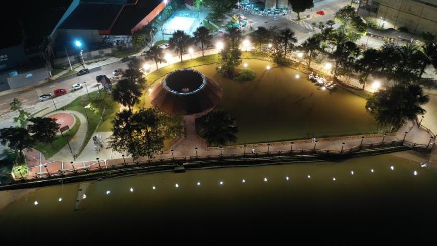 Revitalização do complexo Turístico Ver-o-Rio foi inaugurada recentemente com um moderno sistema de iluminação em LED.