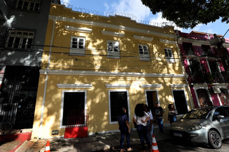 O prédio do Teatro Nazareno Tourinho, no Largo do Carmo: Belém prestigia o teatro e seus autores e atores.
