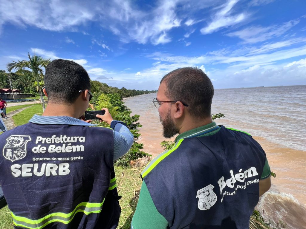 Prefeitura avança com vistorias para criar projetos de contenção em áreas de erosão costeira em Mosqueiro